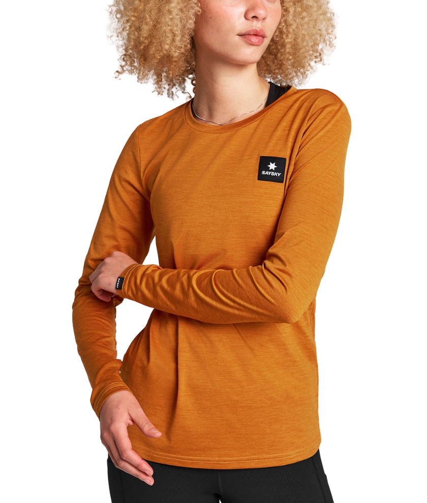 Women's Reflective Logo Pace Long Sleeve