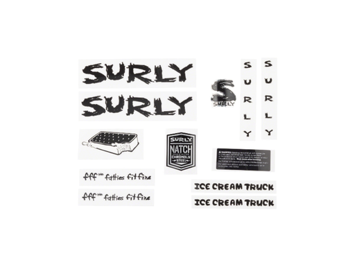 [MA2622] Ice Cream Truck Decal Set Black