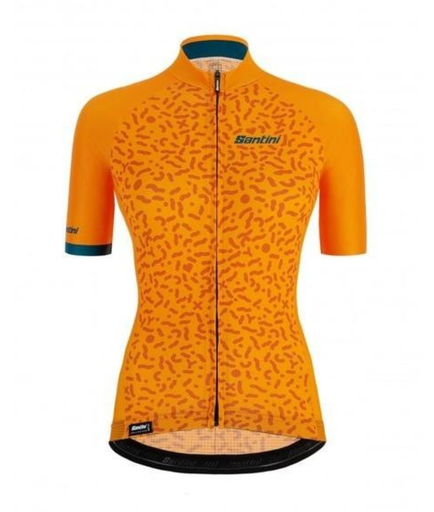 SANTINI 0S TONO CHROMOSOME S/S JERSEY FOR LADY GIALLO TOSCANO/TUSCANY SIZE S (0S940L75TONOCHRO)