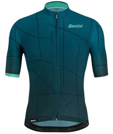 SANTINI 0S TONO PURO S/S JERSEY PETROLIO/TEAL SIZE 2XL (0S94075TONOPURO)