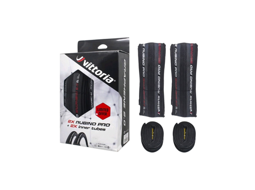 [11P00040] Rubino Pro IV G2.0 Foldable Road Tyre (700x28C Fullblack + Inner Tube)