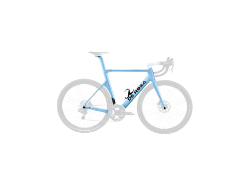 [21010800015] Sk Disk Pininfarina Frame With Accessories + N° 5 Metron Handlebar Painted + Thru Axle (52, Azzurro)