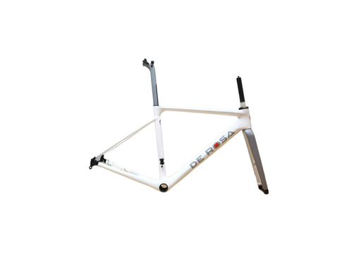 [21041500010] Merak Disk Frame With Accessories + N° 5 Metron Handlebar Painted + Thru Axle (52, White)