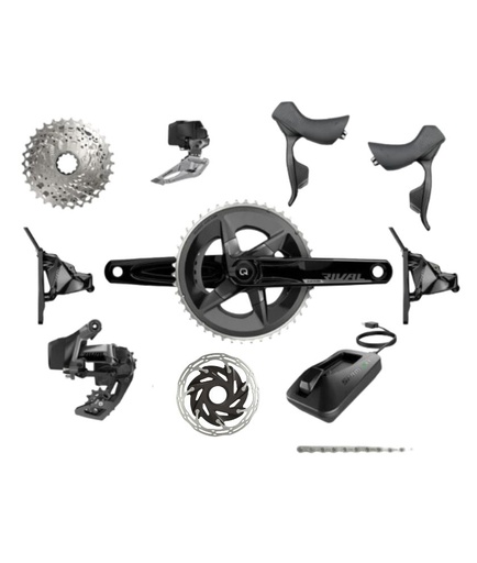 Rival Axs Groupset DB Non PM Crank Dub 170 48/35 Cassette 10-36 Sram Rotor X-Road