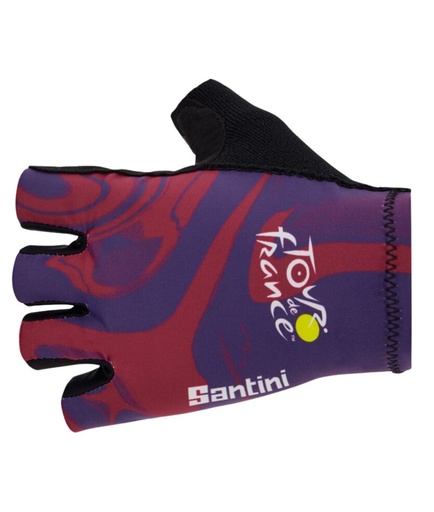 Santini Bordeaux Summer Gloves De France 2023 Print