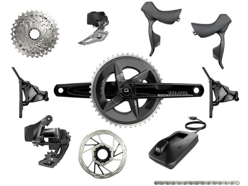[00024102301] Rival Axs Groupset DB Non PM Crank Dub 170 48/35 Cassette 10-30 (Centerlock Black Rotor Rounded 160MM)