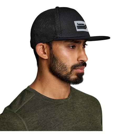 [SAU800043-BK] Outpace Mesh Trucker Hat