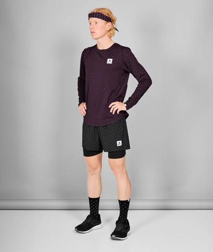 Reflective Polka Pace 2 In 1 Shorts 5&quot;