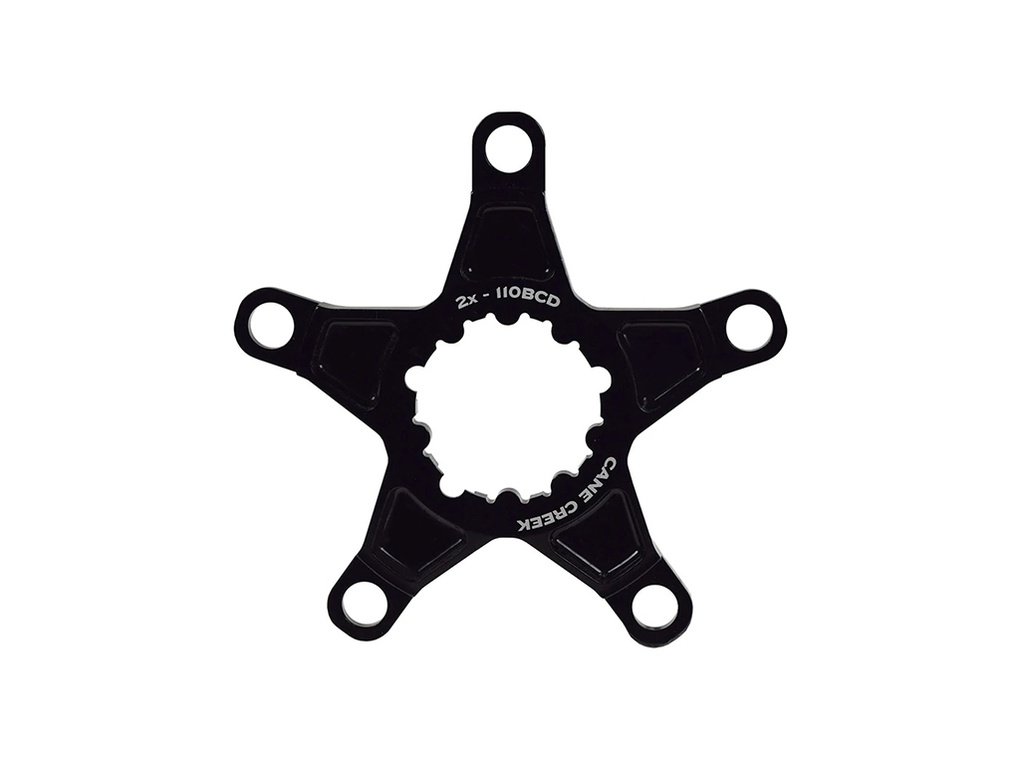 Chainring Spider 2X Black BCD110 | CYCLOPEDIA